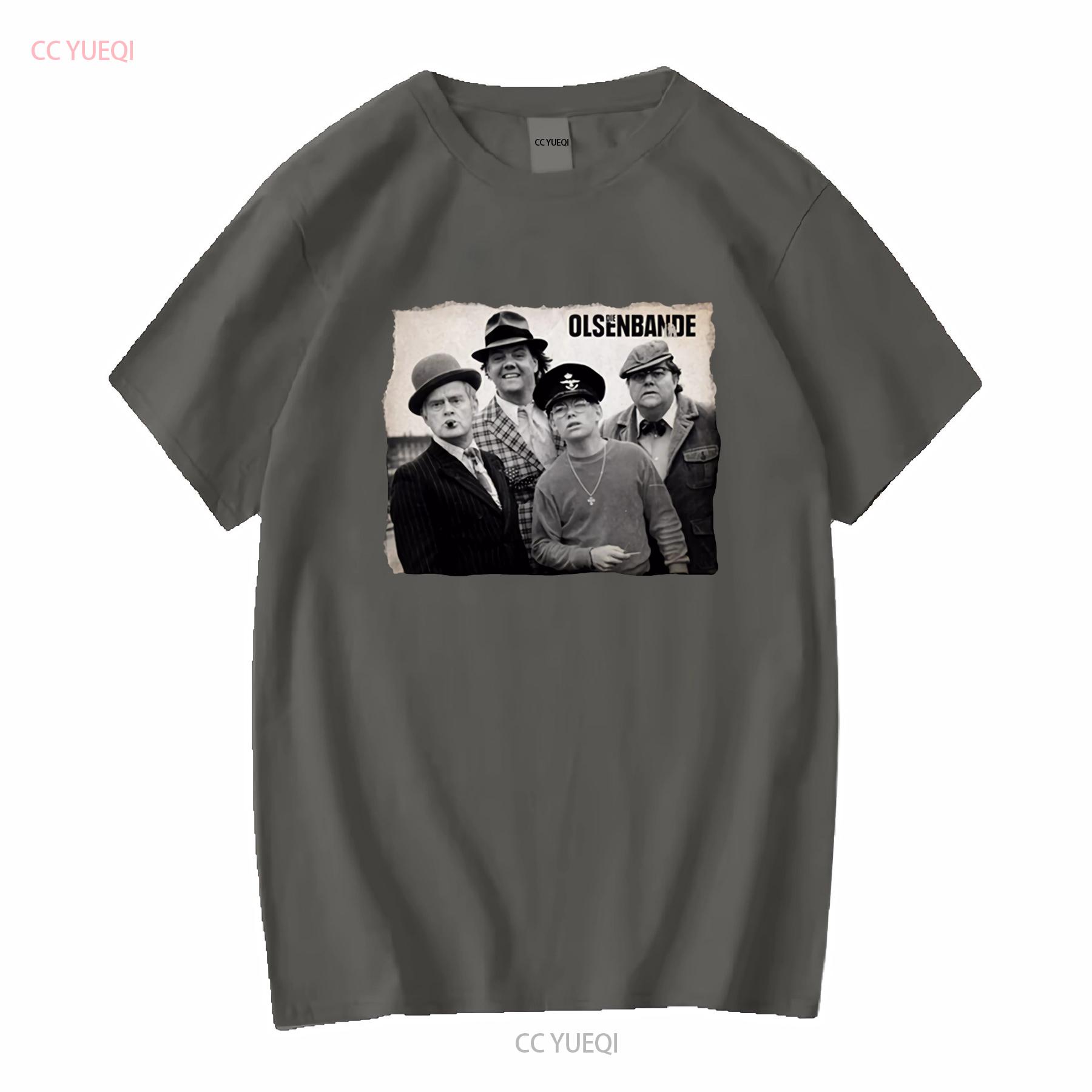 

Olsenbande Egon Benny Kjeld Börge Yvonne Black T Shirt 552 vintage Washed Unisex Breathable Stretched Casual graphic Stylish S
