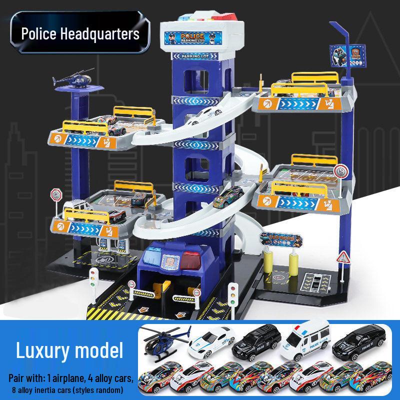 Huicheng Seven- or Nine-Layer Electric Race Track Parking Toy Set