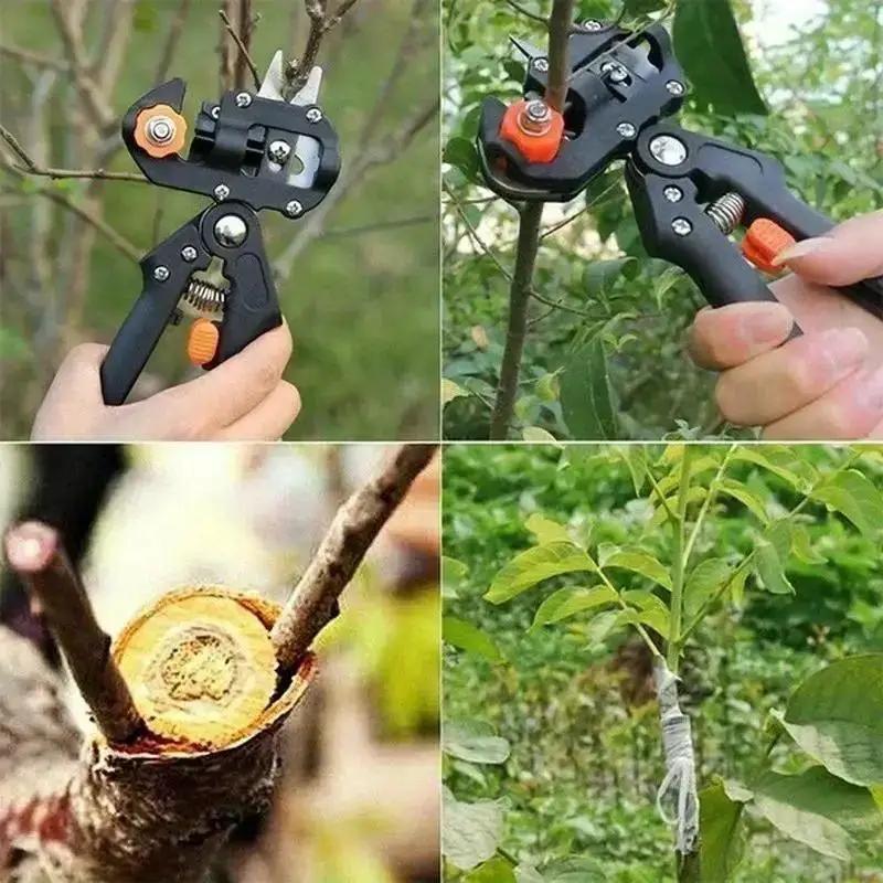 Multifu Grafting Scissors Orchard Fruit Tree Grafting Pruning Tool With Grafting Film Garden Gardening Pruning Grafting Scissors