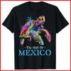 Sea Turtle The Gulf Of Mexico Forever El Golfo De México Black Cotton T-Shirt Unisex T-Shirt