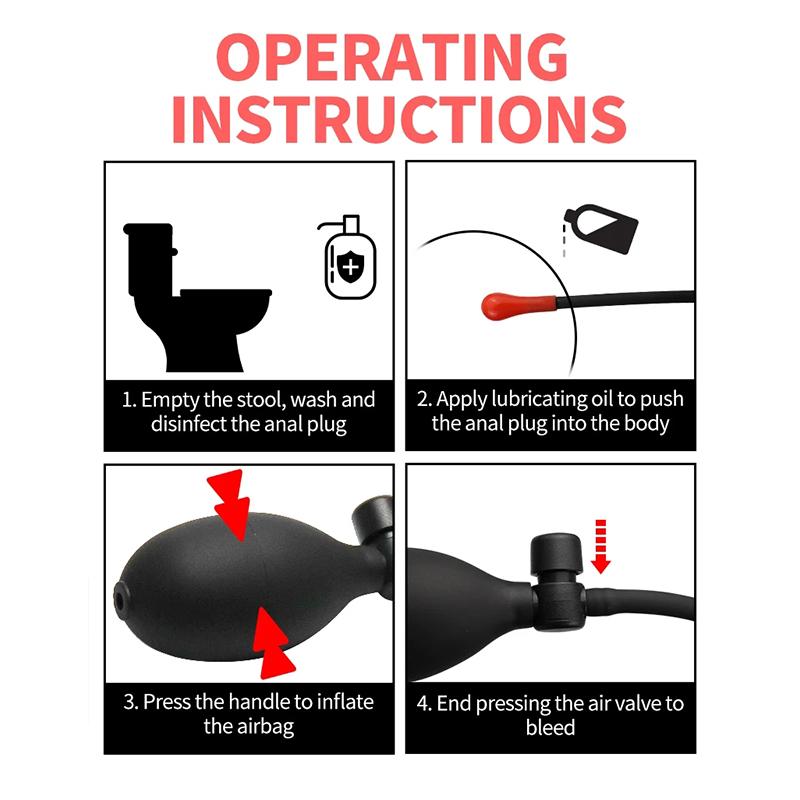 Aufblasbarer Analplug für Erwachsene SM Analdilator Vaginalexpander Sexspielzeug für Frauen Männer Einlaufprodukte Erotikmaschine Paare Werkzeuge