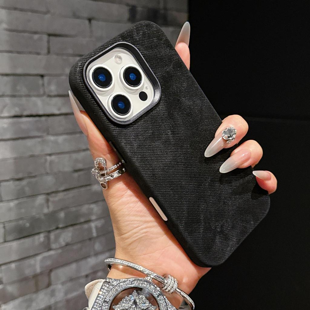 iPhone 16 Pro Max Case: Full Coverage Flannel with Metal Lens & Electric Melt Buttons