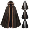 Herren Mittelalter Renaissance Kapuzenumhang Damen Vintage Langer Umhang Halloween Hexe Cosplay Kostüm
