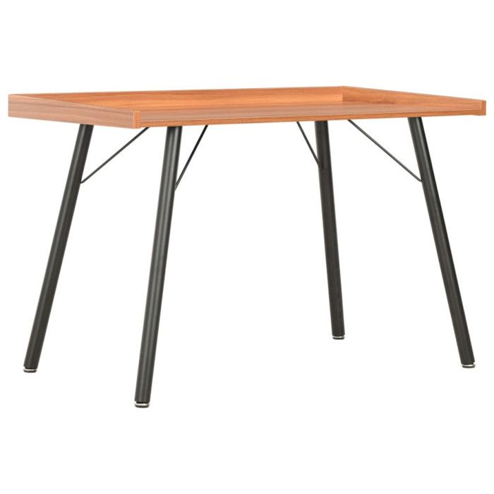 Bureau - Marron - 90x50x79 cm - Bois d'ingénierie - Design contemporain - Montage facile