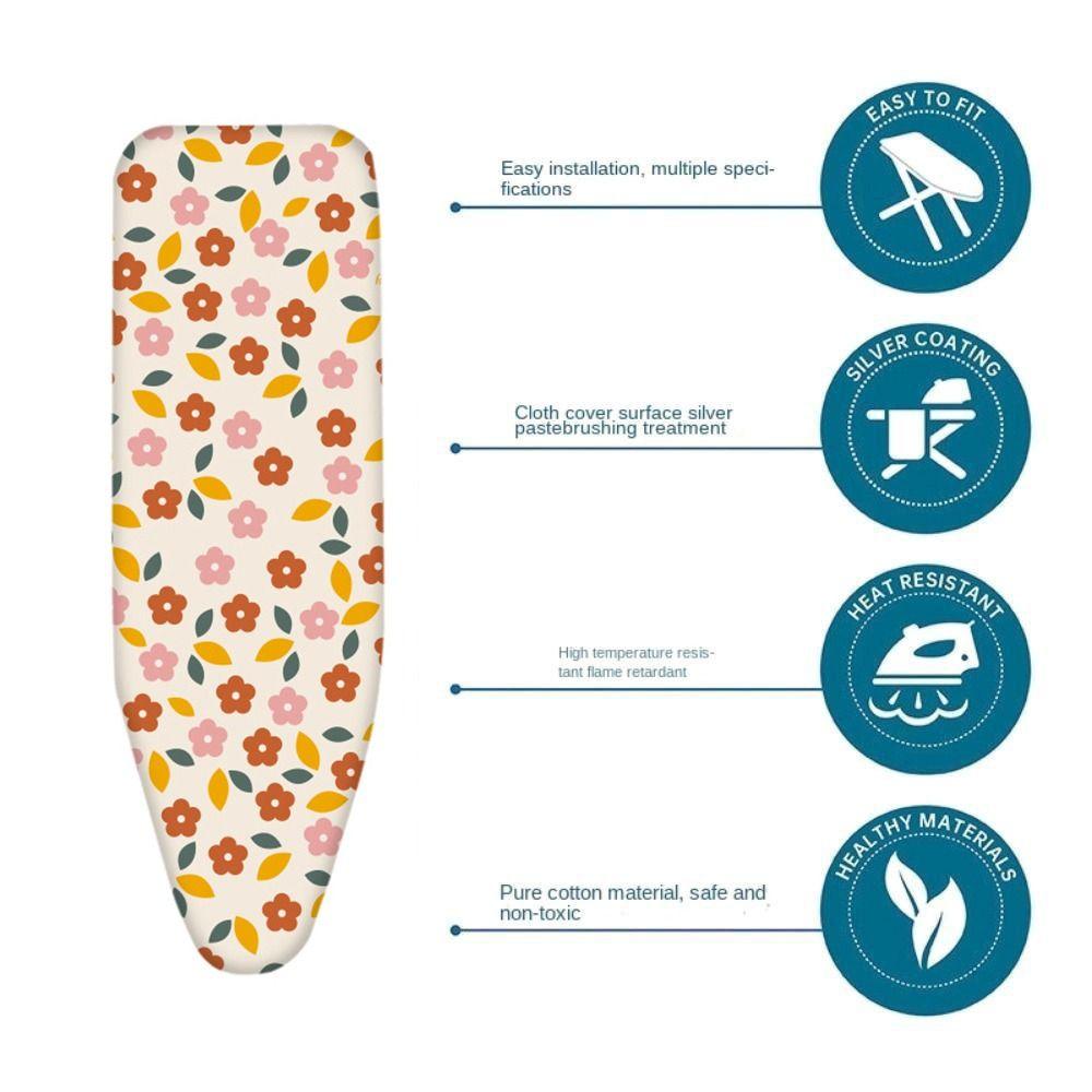 Floral Pattern Ironing Board Cover Thickened Ironing Heat Shield  for Ironing Table Accessories