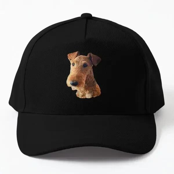 

Airedale Terrier Head Art Baseball Cap Hat Bonnet Snapback Black Hip Hop Solid Color Czapka Sun Women Sport Unisexs Fish Summer Black