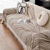 Simple Luxurious Chenille Sofa Case Abstract Irregular Line Settee Mat Anti Cat Scratch Dirt Resistant Machine Wash Couch Pad
