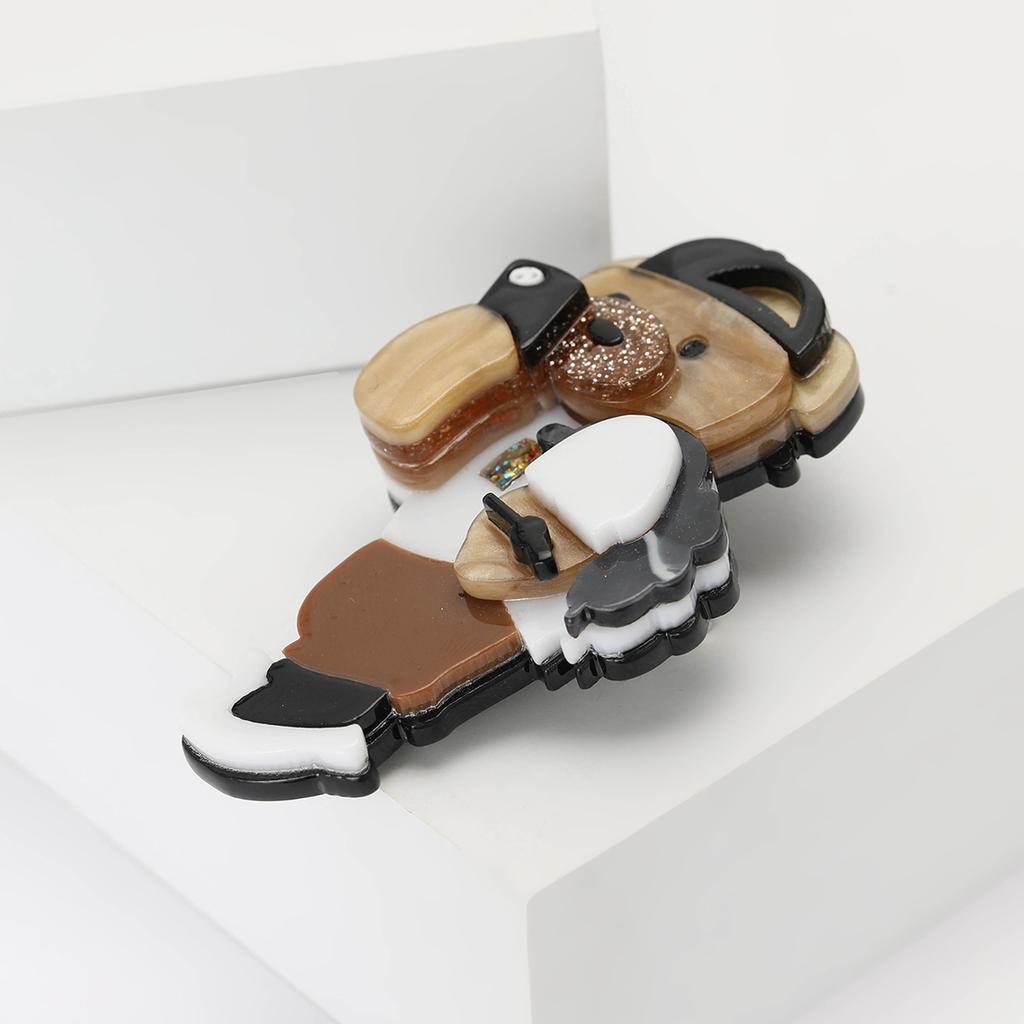 Cute Cartoon Acrylic Three-Dimensional Bear Brooch Personalized Creative Men'S And Women'S Clothing Corsage Jewelry Animal Pin