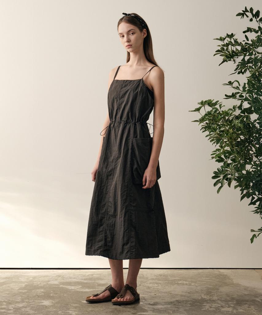 HELEMENT Women'S Cargo Dress (D Brown)