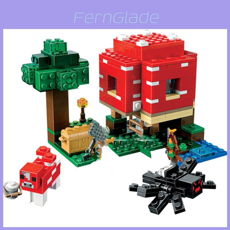 Minecraft The Mushroom House Set Building Blocks Toy For Creative Thinking