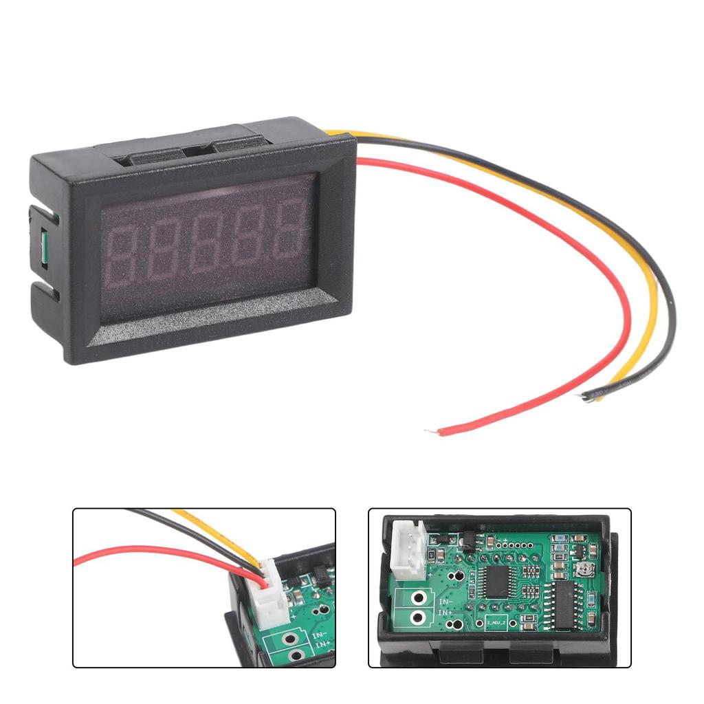 033V DC Digital Voltmeter with 5 Digit LED Display and Three Wire Connection Suitable for Accurate Voltage Testing