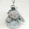 Cartoon Rabbit Plush Pendant Kawaii Rabbit Keychain Creative Doll Keychain  Bag Charm