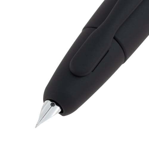 Pilot Capless Fountain Pen, Fine Nib (F), Matte Black, FC18SRBMF, 18K Gold Nib.