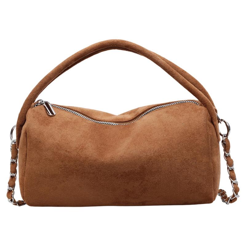 Trendy Suede Top Handle Bag Women Stylish Casual and Simple Commuting Bag Fashiable and Versatile for Daily Use Shoulder Bag