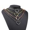 Sturdy Alloy Heart Shaped Keychain Clip Dog Chain Buckle Jewelry Making Supply For Bags Purses DIY Jewelry Accessories