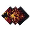 3 Peças Lenços Bandana Unissex Quadrados Macios e Elásticos Para Cabelo Decorações Para Conforto e Estilos Para Uso Diário