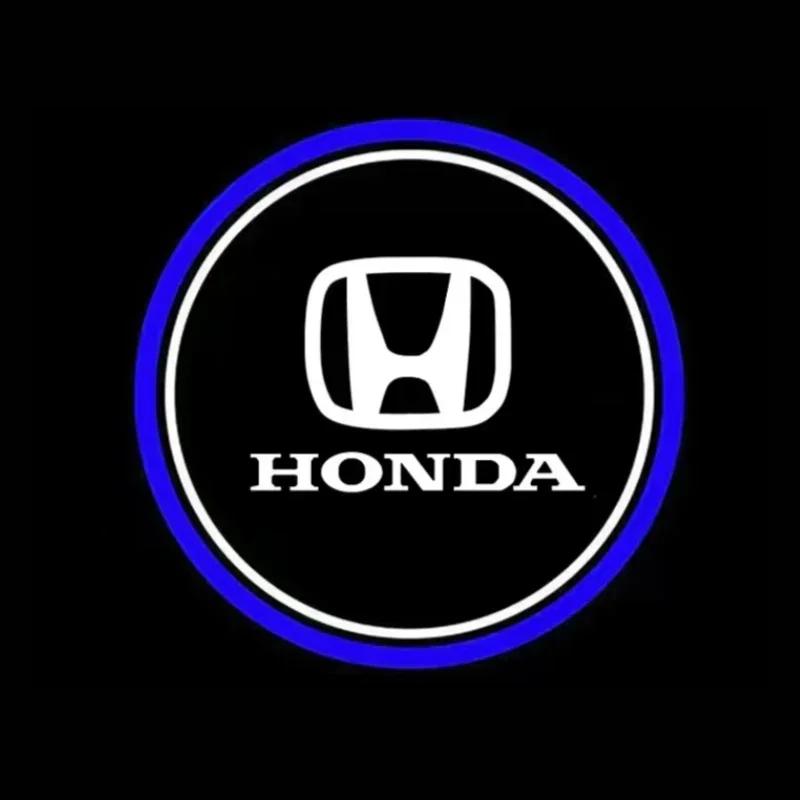 For Honda LED Car Door Welcome Light Ghost Shadow Projector Accord 9Th 10Th Gen CR-Z CR Z Spirior Elysion Odyssey Accessories