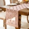 With 3D Pom-poms Lace Table Runner Nordic Style Table Linen Dining Table Cloth  Party
