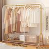 Garment Coat Dust Moisture Proof Protection Transparent Square Full Cover for Floor-standing Drying Rack for Clothes