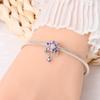 Charm Elegant Beautiful Copper Lotus Pendants Bead Fits Charm Plata Genuine Bracelets Bead Women Jewelry Crafting