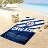 Name Custom Cruz Azul Print Beach Towel, Large Soft Quick Dry Towel for Beach Camping Swimming
