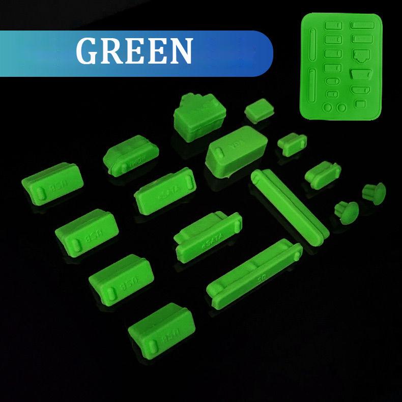 16Pcs/Set Anti-dust Plugs Notebook Computer Port Dust Plugs Laptop Port Dust Covers Stoppers USB Port HDMI RJ45 Interface Cover