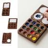 Mini Paint Box Compact Mixing Paint Tray Integrated Tray Pocket Palette  Sketch Painting