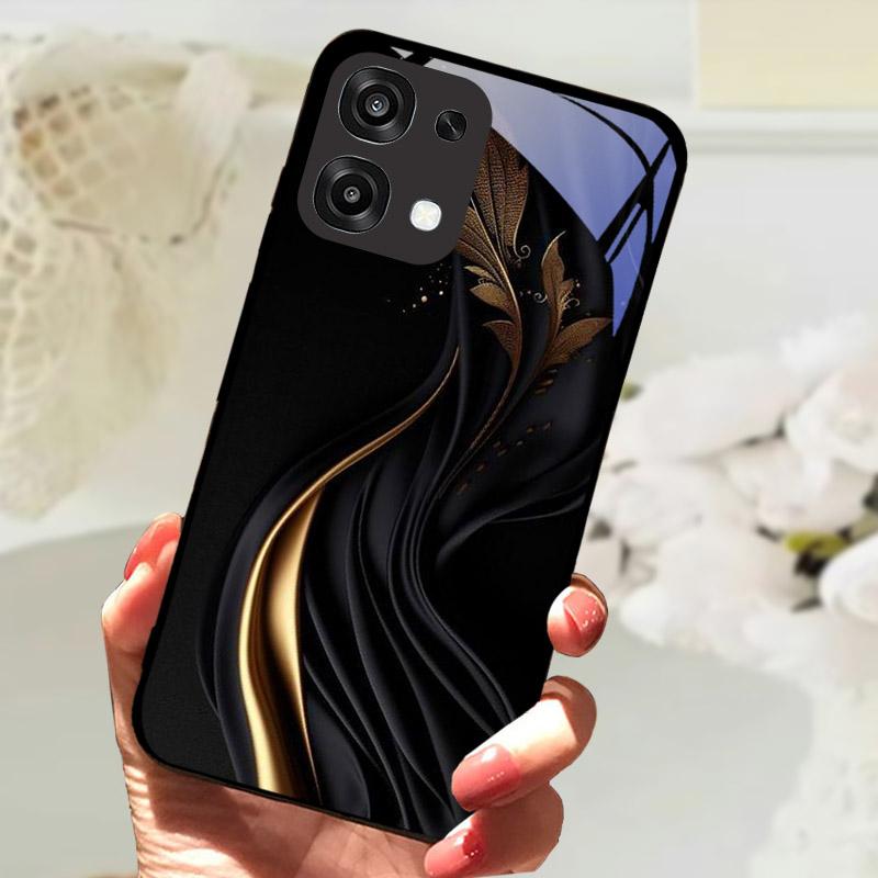 For Oppo A6 A 6 Pro F31 5G CPH2781 Case Fashion Painting Tempered Glass Cover For OPPO A6Pro Phone Fundas Protective Shell Coque