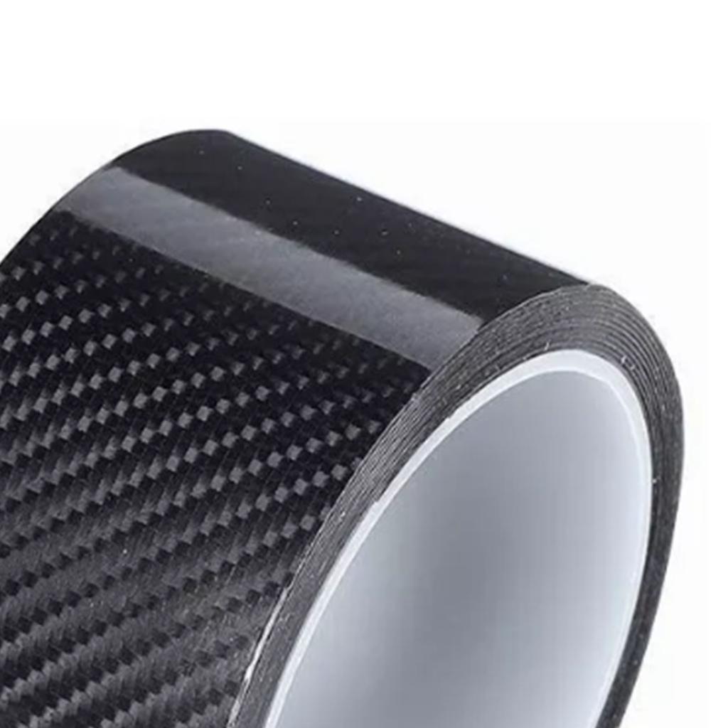 Door Sill Guard Scratch Free Acrylic Carbon Fiber Style Door Edge Protection Film Universal for Car