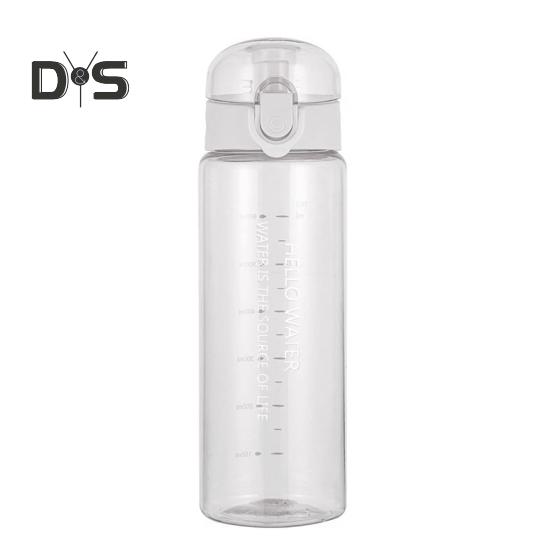 780ml Sports Water Bottle with Scale Leakproof Fitness Water Container Portable Drinking Bottle for Gym Office Travel