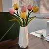 Building Tulip Block Set Valentine'S Day Gift For Women Home Decor Tulip Building Block Flowers Diy Bouquet Plant Decorations For Dining Table