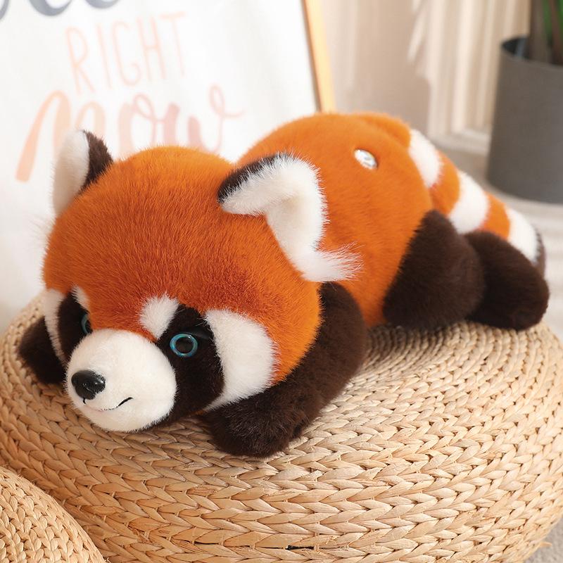 32-70cm Kawaii High Quality Forest Animal Plush Doll Pillow Soft Long-arm Red Raccoon Black White Panda Plush Toy Home Decor