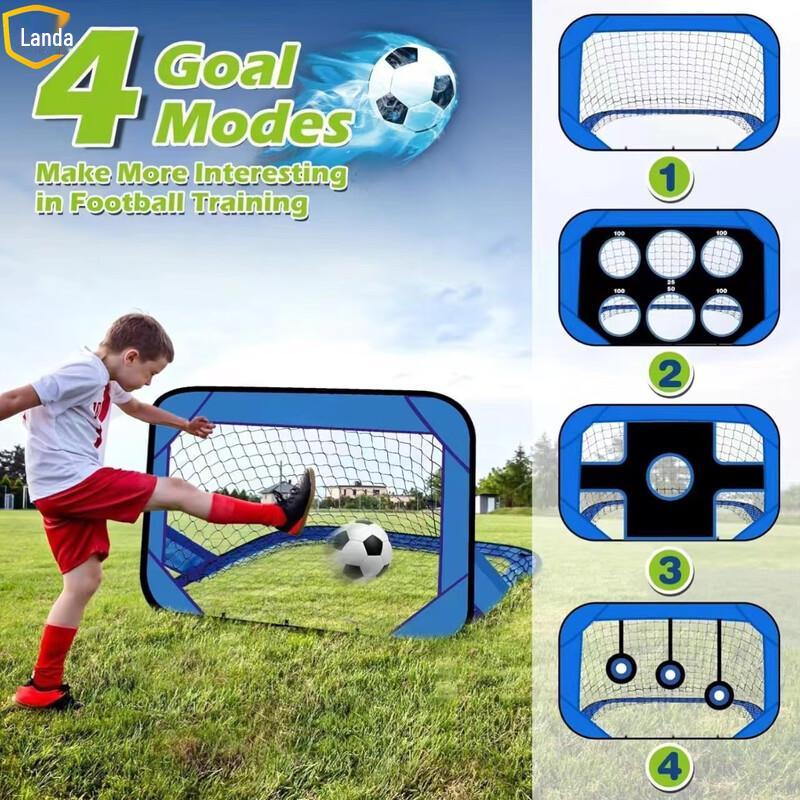 Landa 4-in-1 Children's Portable Soccer Goal & Training Net