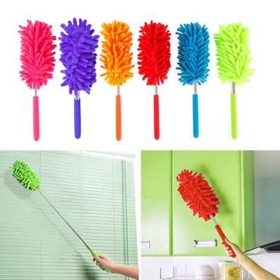 Microfiber Duster Retractable Long-Reach Washable Dusting Brush Home Office Tool