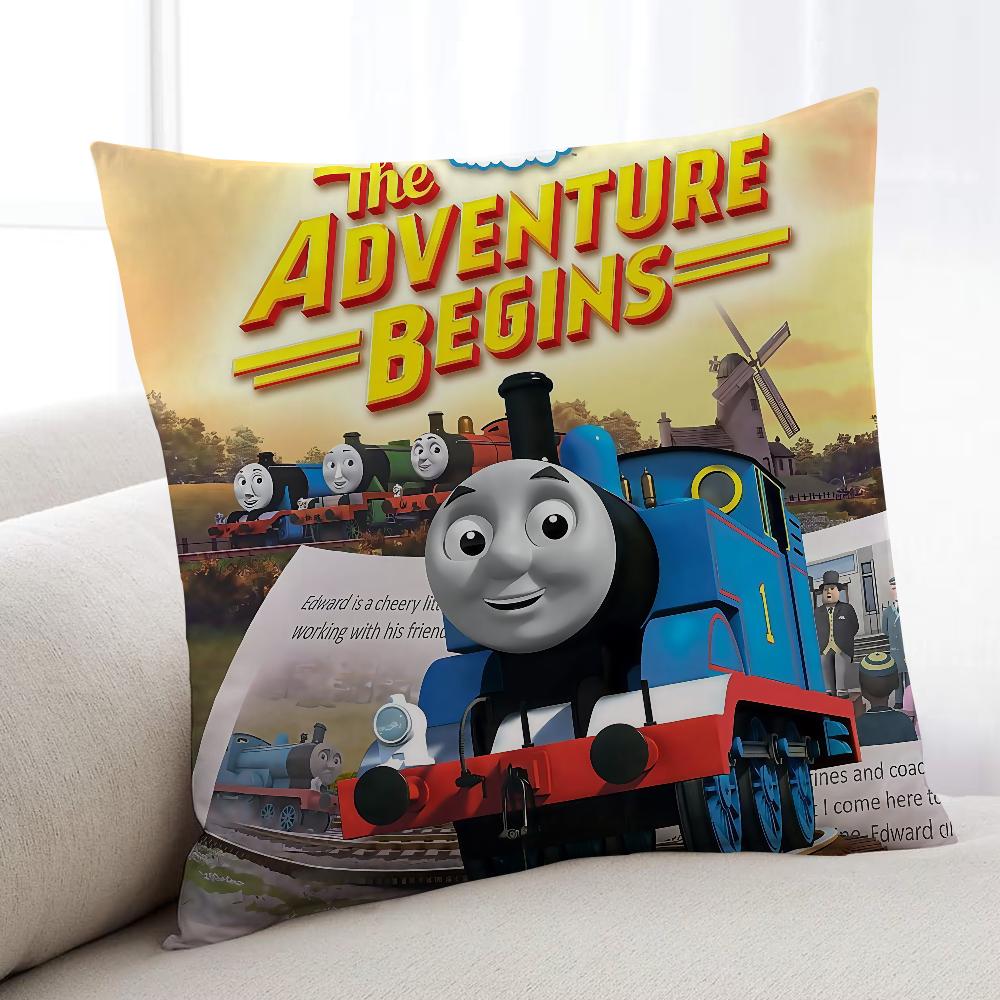 

TThomas FFriendsES Cartoon cushion cover Home Bedding Sofa living Room pillowcase Simple Soft Skin Cushion Cover Party Gift 30x30cm