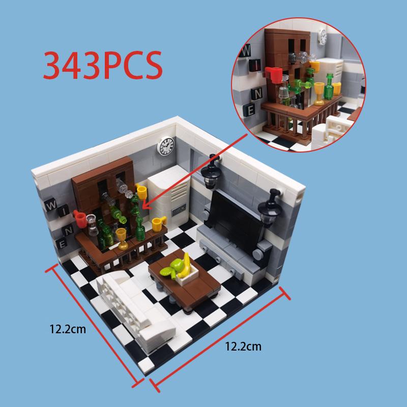City-Area Furniture Construction High-Standard Construction-Blocks Play Sets High-Standard For High-Standard Children Premium-Quality Moc