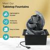 Polyresin Water Fountain for Home Decor (20cm)| Water Fountains for Living Room, Office, Reception | House Warming Gifts