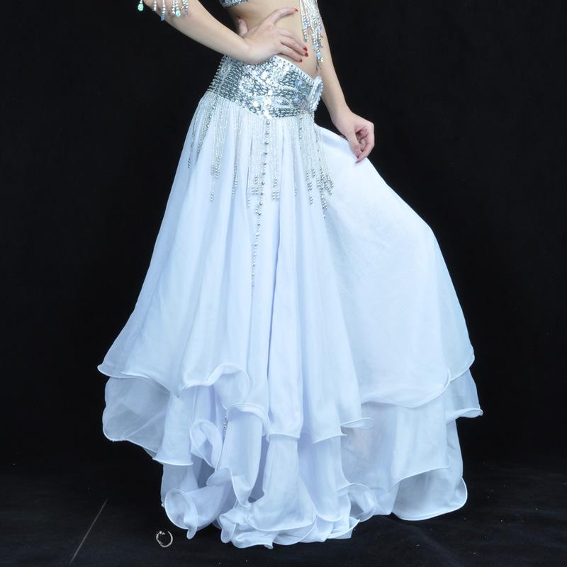 

Длинная юбка с оборками для танцовщицы Костюм для выступления в belly dance Сценический костюм Юбка Испанская юбка One Size