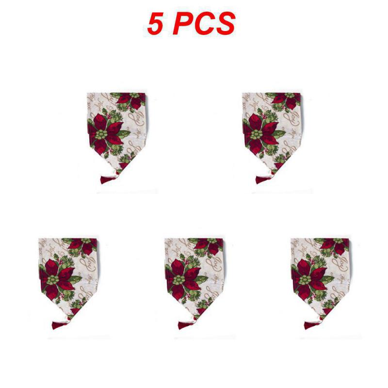 Weihnachts-Tischläufer Frohe Weihnachten Dekoration für Zuhause Tisch 2024 Weihnachts-Ornament Navidad Notal Noel Frohes Neues Jahr Geschenke 2025