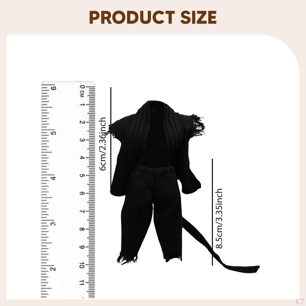 1/12 Action Figure Clothes Doll Costume Men Judo Uniform Fashion Trendy Mini Dress up Miniature