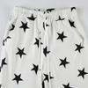 Women's Pant  Casual Micro Knit Fashion Loose Star Printed High Waisted Wide Leg Trousers