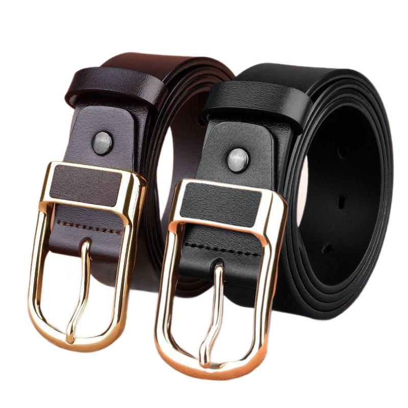 2026 Pánský univerzální kožený pásek s přezkou ze slitiny - Vysoce kvalitní doplňek k džínám