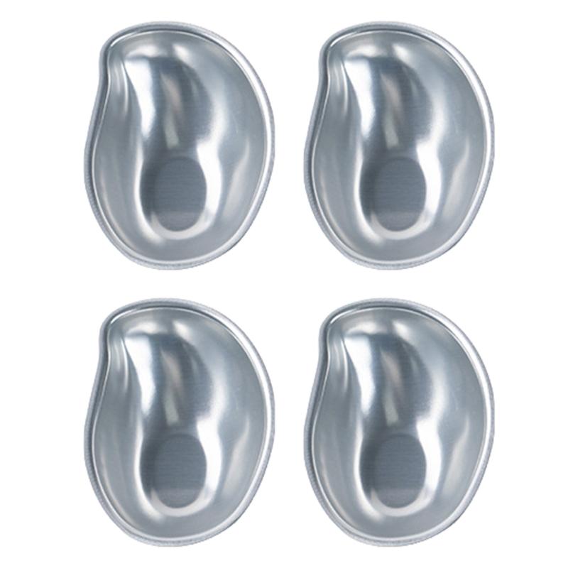 Pack Of 4 Elegant Mochi Molds Peach And Mangos Shape Aluminum Alloy Baking Tool For DIY Dessert Ice Cream Chocolate