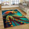 Tappeto Moquette 3D Mondo Sottomarino Fondale Marino Delfino Cartone Animato per Camera da Letto Soggiorno Decorazione Casa Divano, Bambino Grande Decor Tappetino Pavimento
