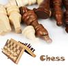 Luxurious Wooden Chess Set Featuring Premium Folding Chessboard And Elegant Pieces
