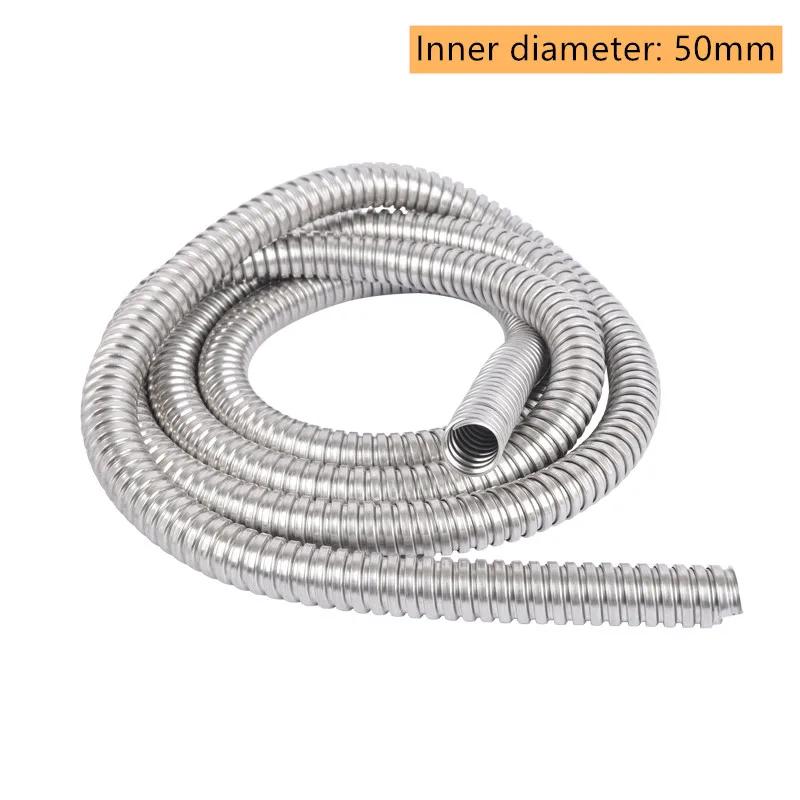 Organizador de Cables de 1M Tubo de Acero Inoxidable Funda para Arnés de Cables Protector de Cables Funda para Cables Eléctricos Conducto de Manguera