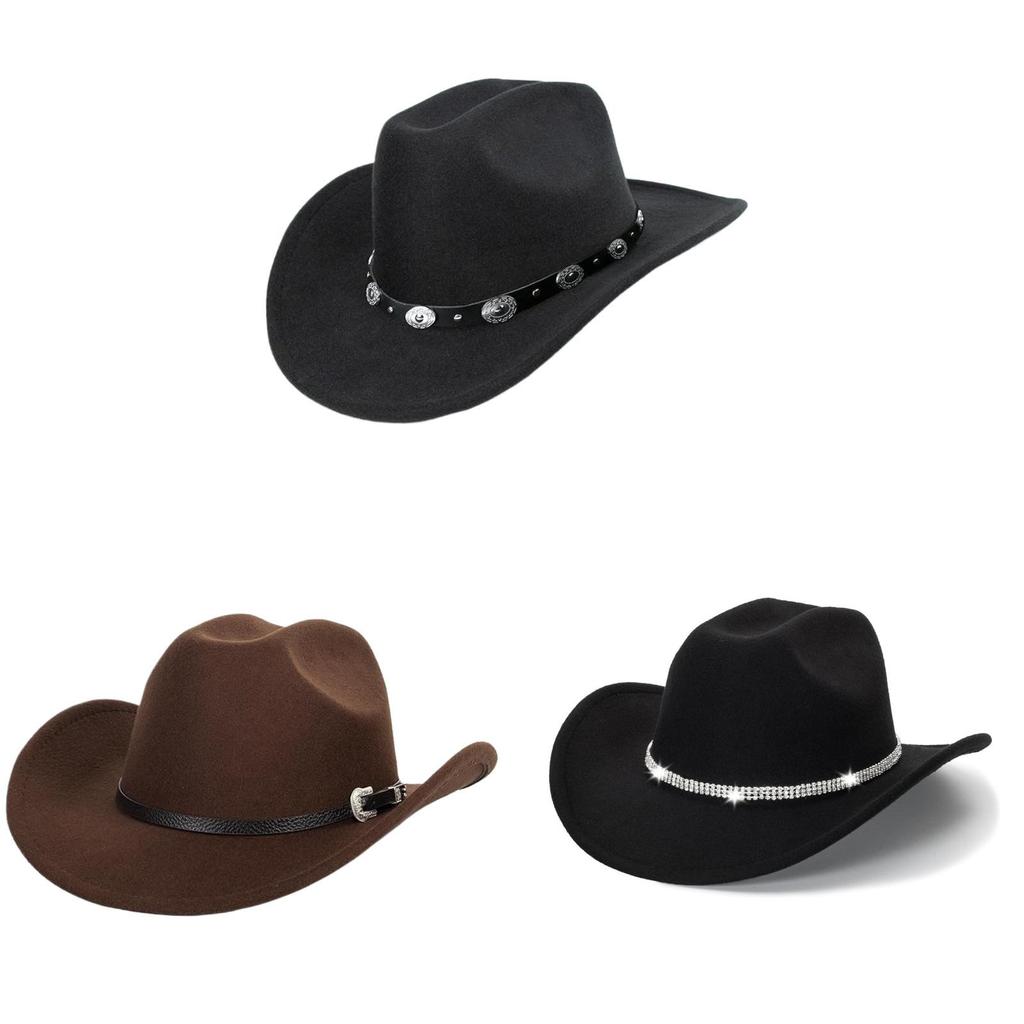 Cowboy Hat For Men Women With Sun Protection Wide Brim Polyester Summer Fashion Style