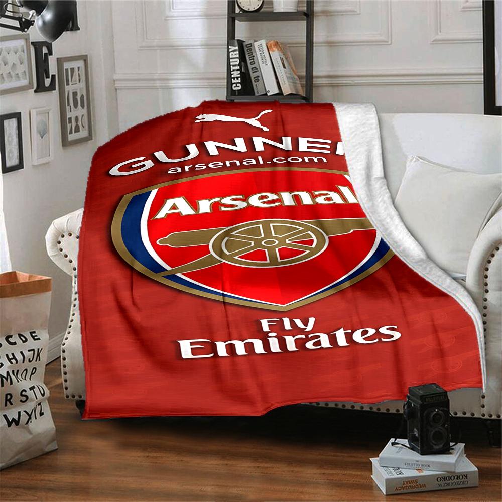 Arsenal Crest Blankets Flannel Printed Breathable Warm Throw Blanket for Home Office Bedspreads 0708a33
