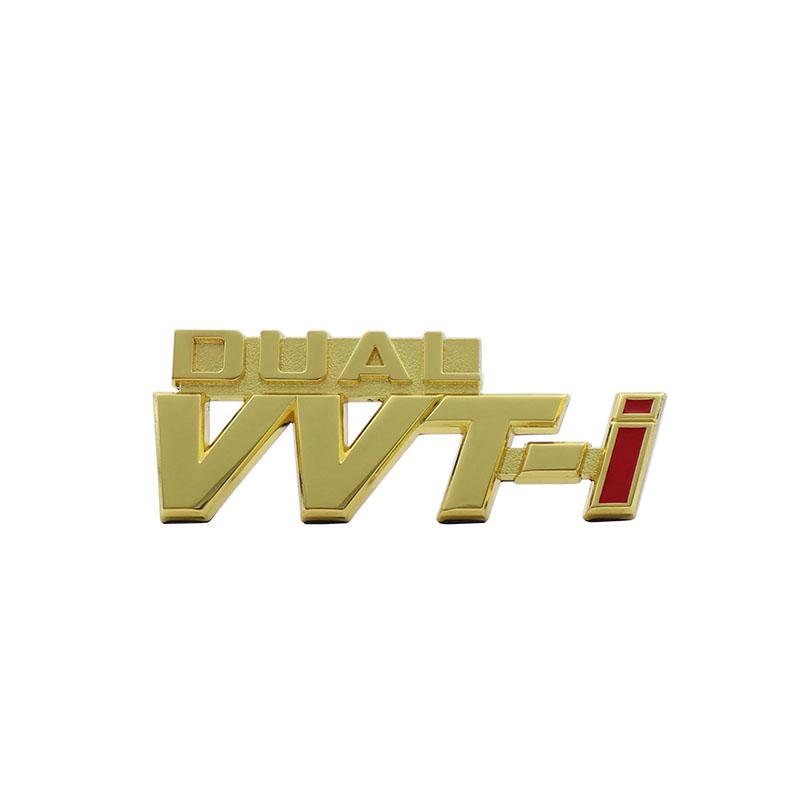 3D Premium DUAL VVTi VVT-i for Car Hood Fender Trunk Rear Bonnet Nameplate Decal Emblem Badge Sticker