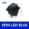 1/5/20PCS 3 Position 6 Pins KCD4 Waterproof Switch ON-OFF-ON Rocker Switch 12V Power Switch self-Locking 16A 250VAC 20A125VAC